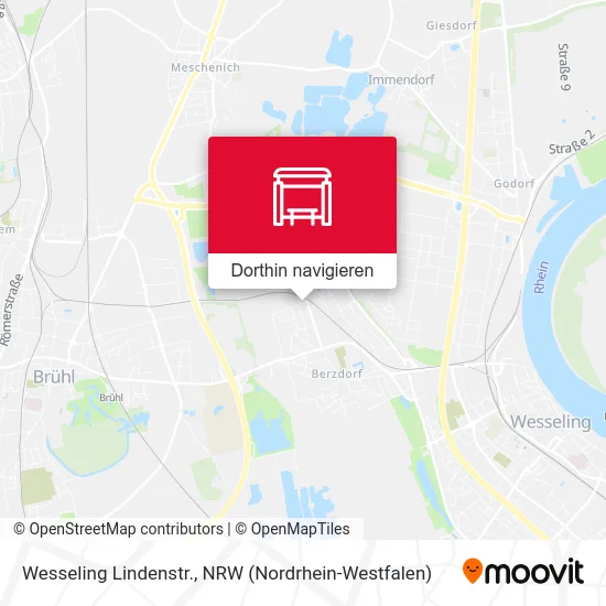 Wesseling Lindenstr. Karte