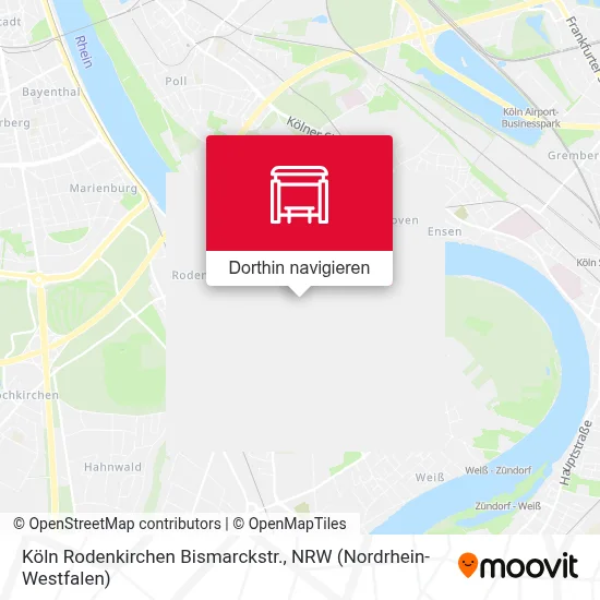 Köln Rodenkirchen Bismarckstr. Karte