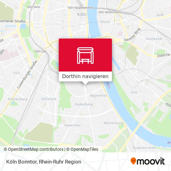 Köln Bonntor Karte