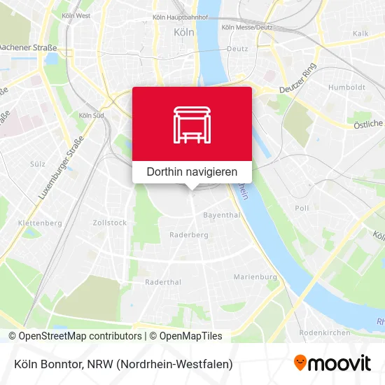 Köln Bonntor Karte