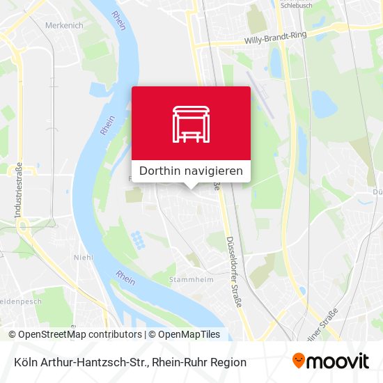 Köln Arthur-Hantzsch-Str. Karte