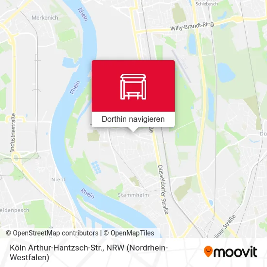 Köln Arthur-Hantzsch-Str. Karte