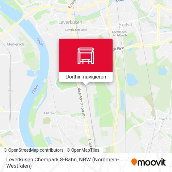 Leverkusen Chempark S-Bahn Karte