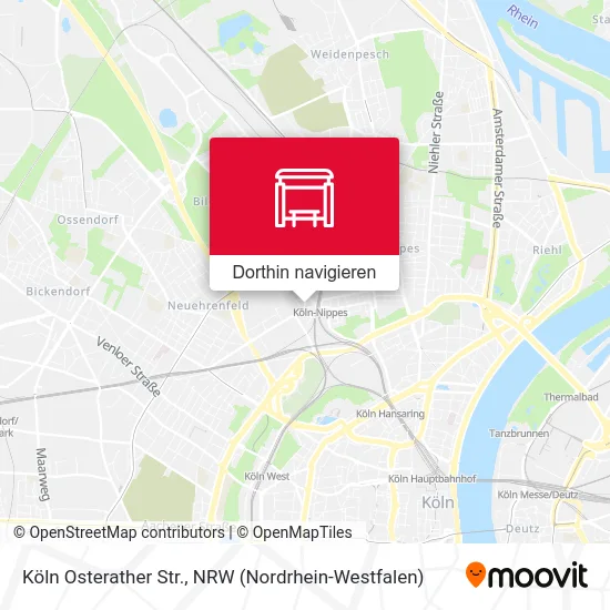 Köln Osterather Str. Karte