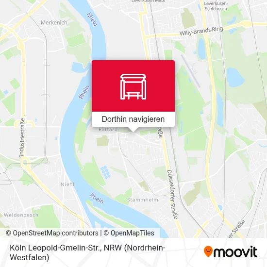 Köln Leopold-Gmelin-Str. Karte