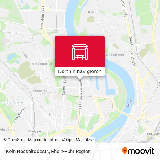 Köln Nesselrodestr. Karte