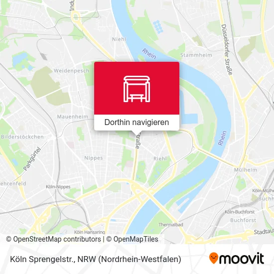 Köln Sprengelstr. Karte