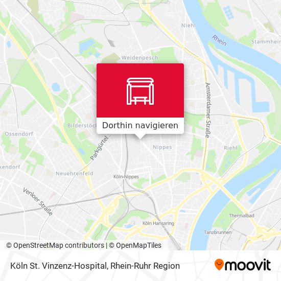 Köln St. Vinzenz-Hospital Karte