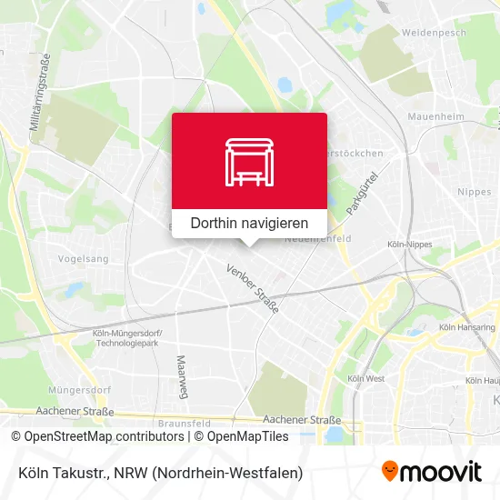 Köln Takustr. Karte
