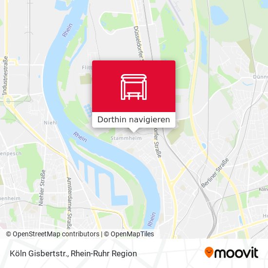 Köln Gisbertstr. Karte