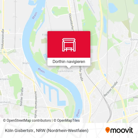 Köln Gisbertstr. Karte