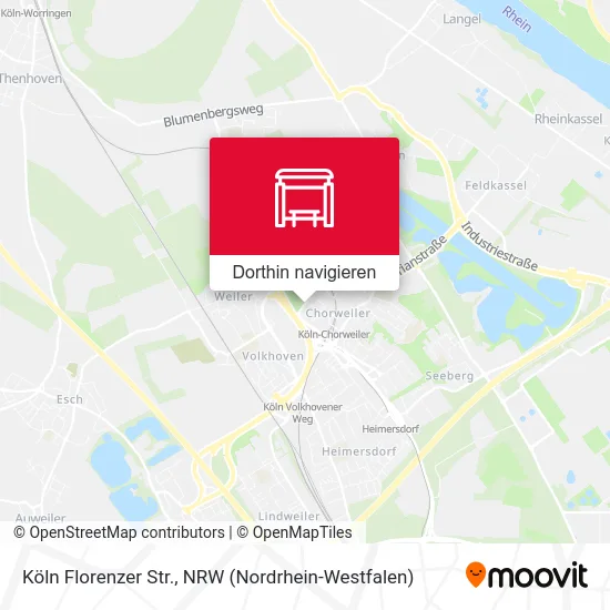 Köln Florenzer Str. Karte