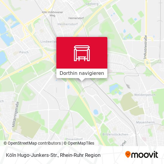 Köln Hugo-Junkers-Str. Karte