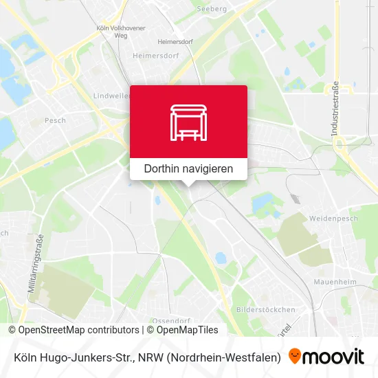 Köln Hugo-Junkers-Str. Karte