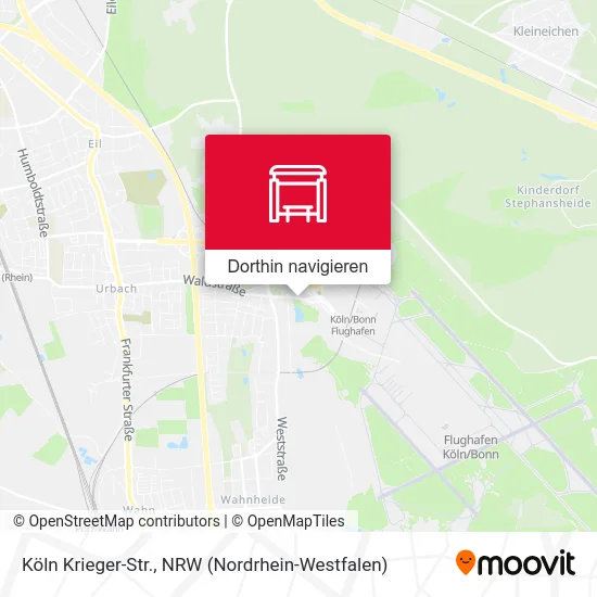 Köln Krieger-Str. Karte