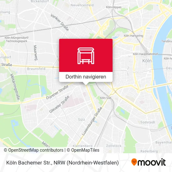Köln Bachemer Str. Karte