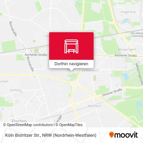Köln Bistritzer Str. Karte