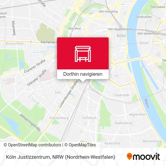 Köln Justizzentrum Karte