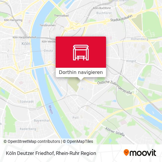 Köln Deutzer Friedhof Karte