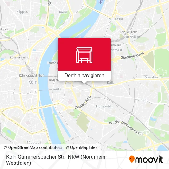Köln Gummersbacher Str. Karte