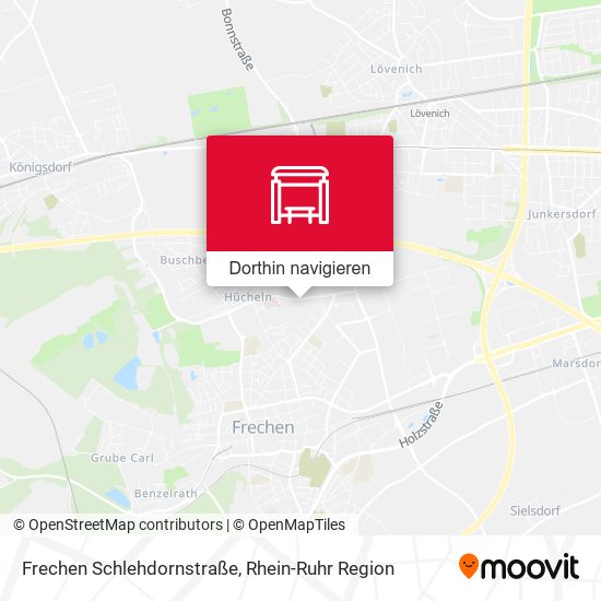 Frechen Schlehdornstraße Karte