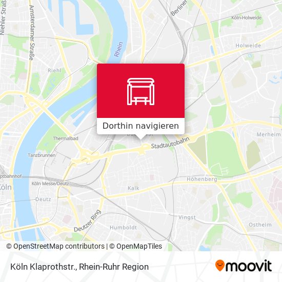 Köln Klaprothstr. Karte