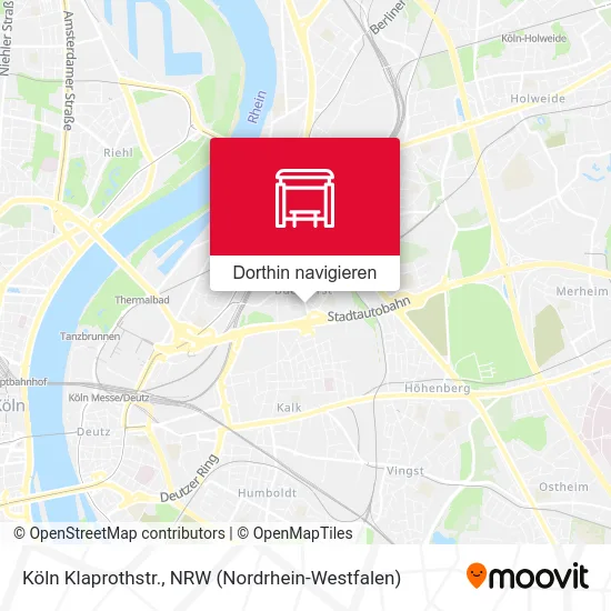 Köln Klaprothstr. Karte