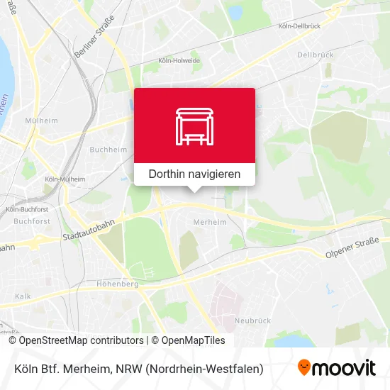 Köln Btf. Merheim Karte