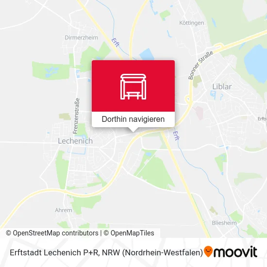 Erftstadt Lechenich P+R Karte