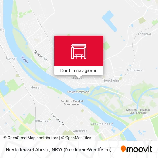 Niederkassel Ahrstr. Karte