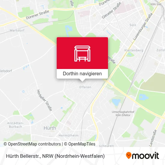 Hürth Bellerstr. Karte
