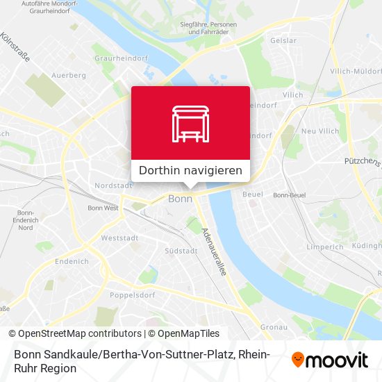 Bonn Sandkaule / Bertha-Von-Suttner-Platz Karte