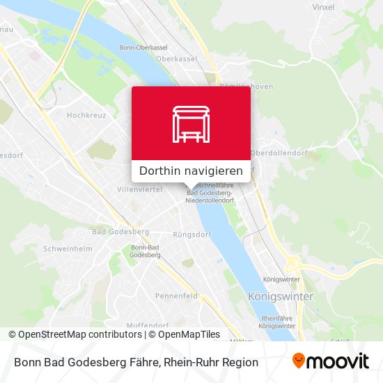 Bonn Bad Godesberg Fähre Karte