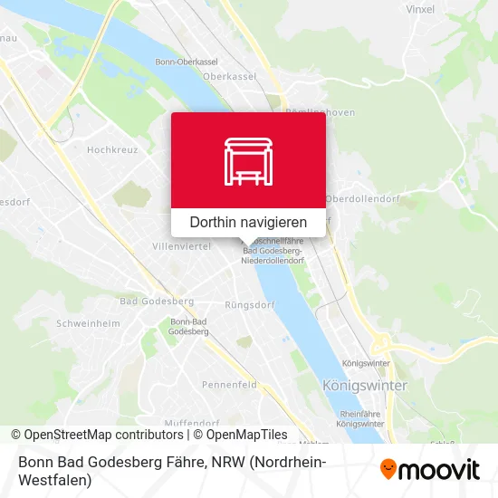 Bonn Bad Godesberg Fähre Karte