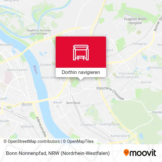 Bonn Nonnenpfad Karte