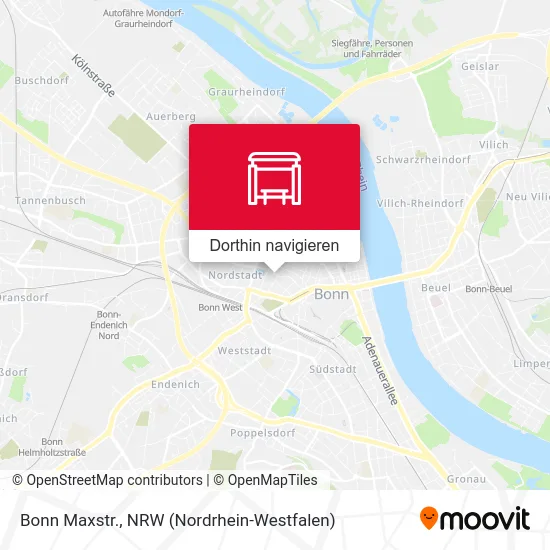 Bonn Maxstr. Karte