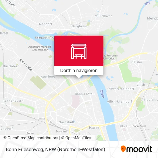 Bonn Friesenweg Karte