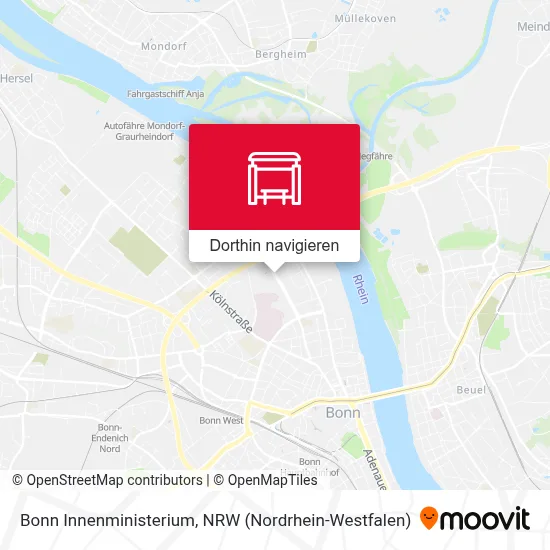 Bonn Innenministerium Karte