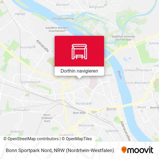 Bonn Sportpark Nord Karte