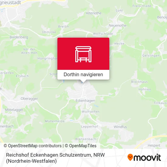 Reichshof Eckenhagen Schulzentrum Karte