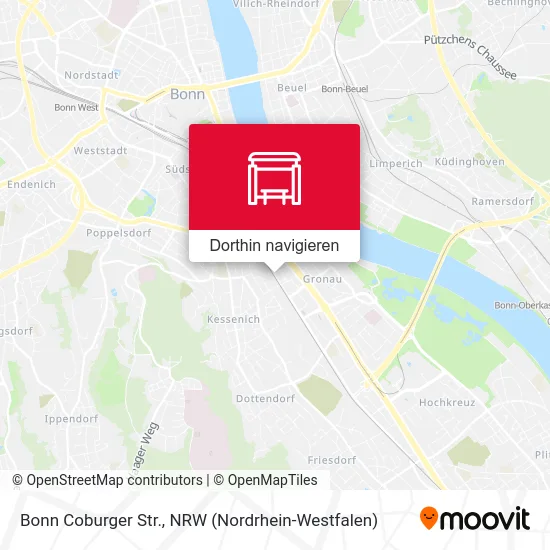 Bonn Coburger Str. Karte
