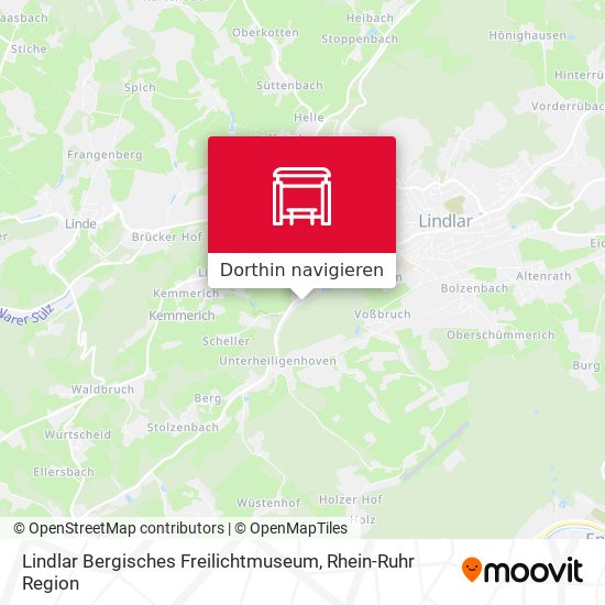 Lindlar Bergisches Freilichtmuseum Karte