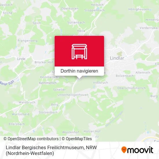 Lindlar Bergisches Freilichtmuseum Karte