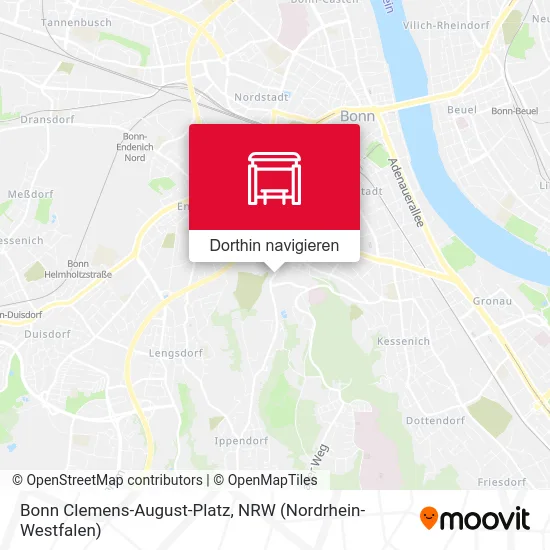 Bonn Clemens-August-Platz Karte
