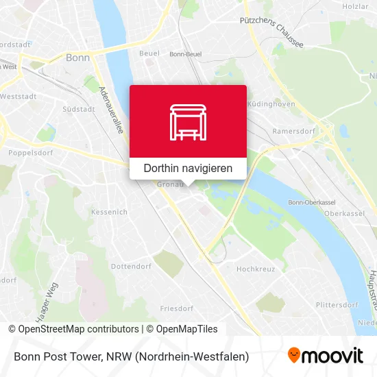 Bonn Post Tower Karte
