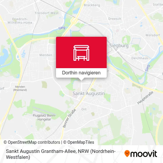 Sankt Augustin Grantham-Allee Karte