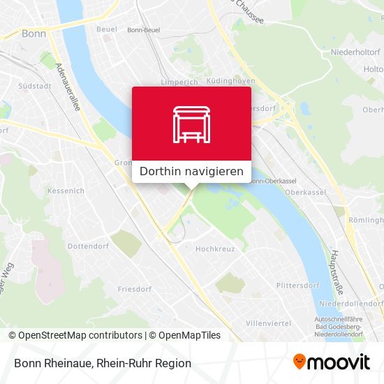 Bonn Rheinaue Karte