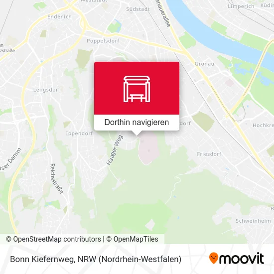 Bonn Kiefernweg Karte