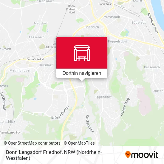 Bonn Lengsdorf Friedhof Karte