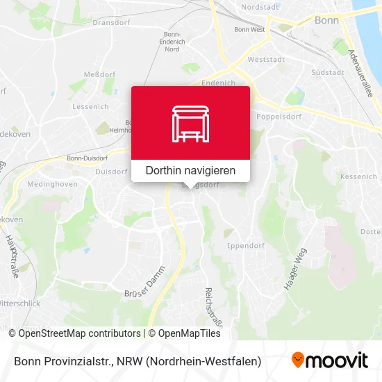 Bonn Provinzialstr. Karte